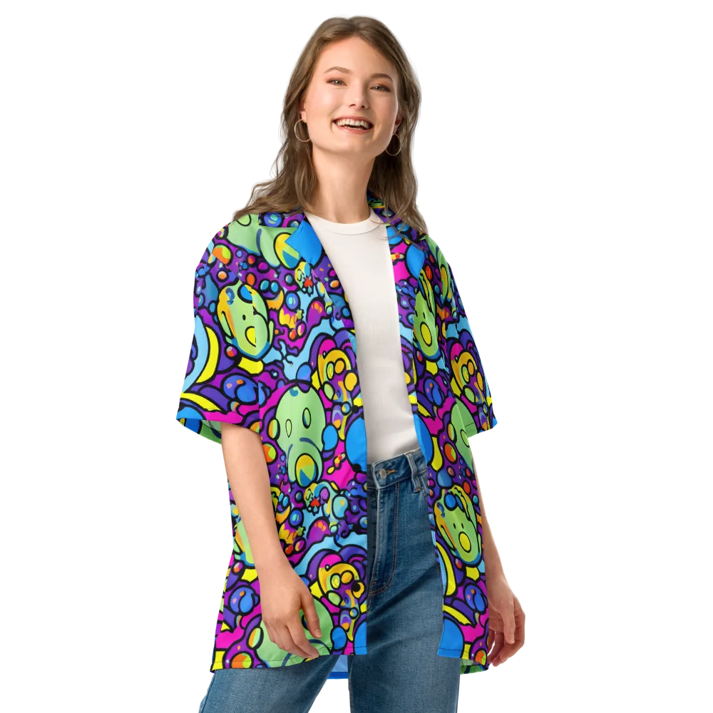Enchanted Orbs on Button Shirt — Front