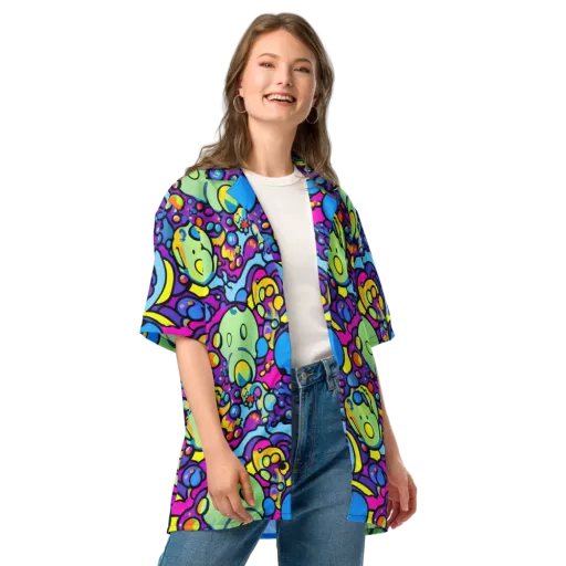 Enchanted Orbs on a Button Shirt