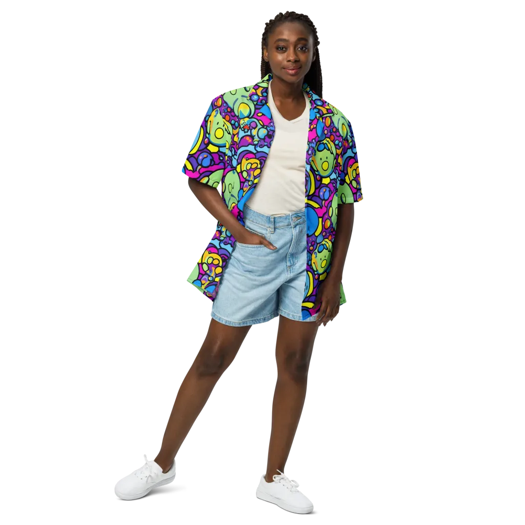 Enchanted Orbs on Button Shirt — Front