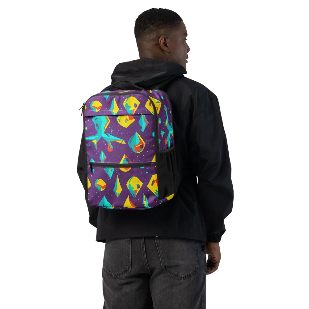 Cascading Prism on Utility Backpack — Back