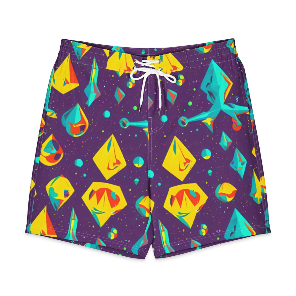 Cascading Prism on Men's Board Shorts — Front