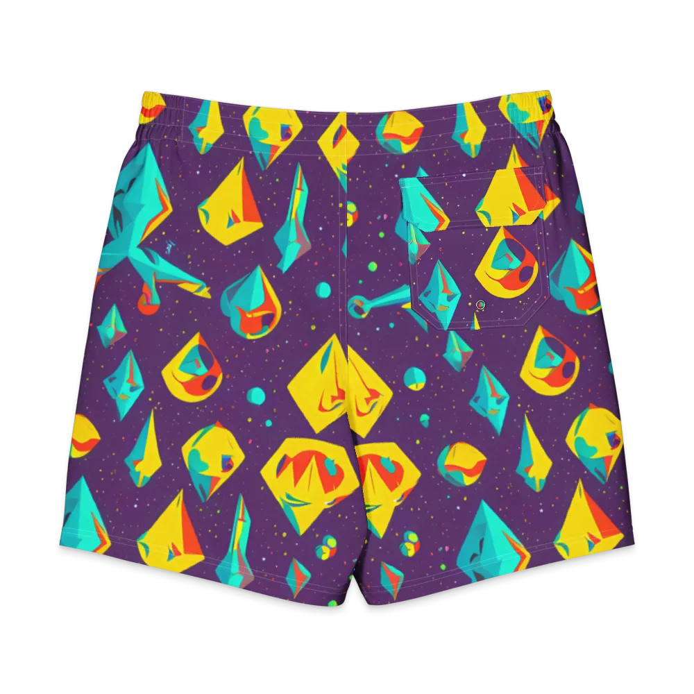 Cascading Prism on Men's Board Shorts — Back