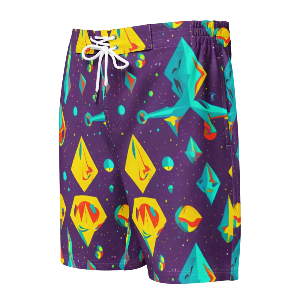 Cascading Prism on Men's Board Shorts — Front