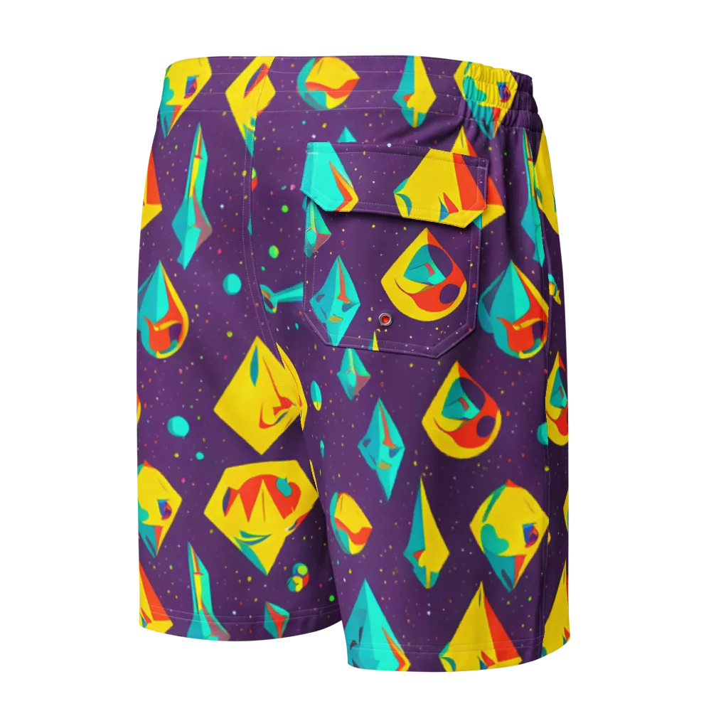 Cascading Prism on Men's Board Shorts — Back