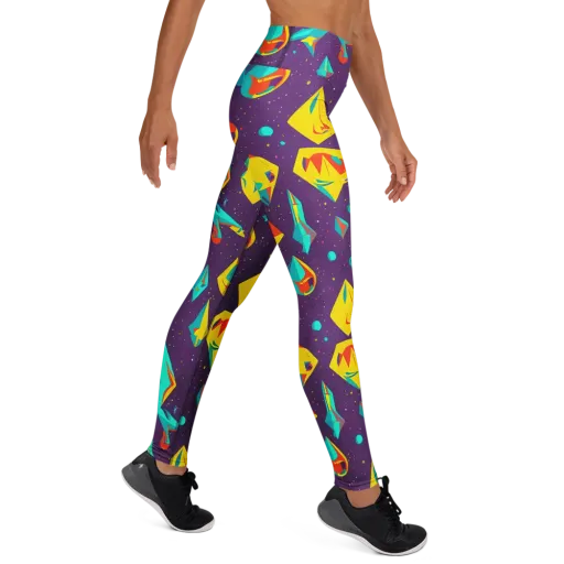 Cascading Prism on a Yoga Leggings