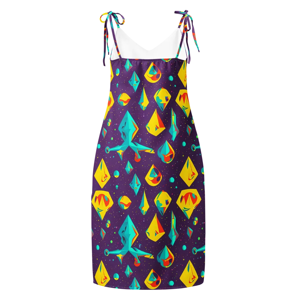 Cascading Prism on Slip Dress — Back