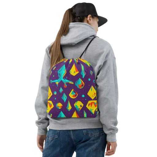 Cascading Prism on a Drawstring Bag