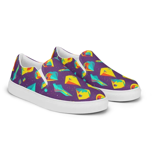 Cascading Prism on a Women's Slip-On Canvas Shoes