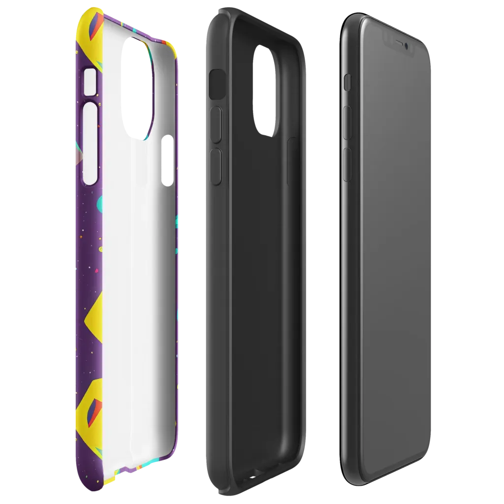 Cascading Prism on Tough Case for iPhone® — Right