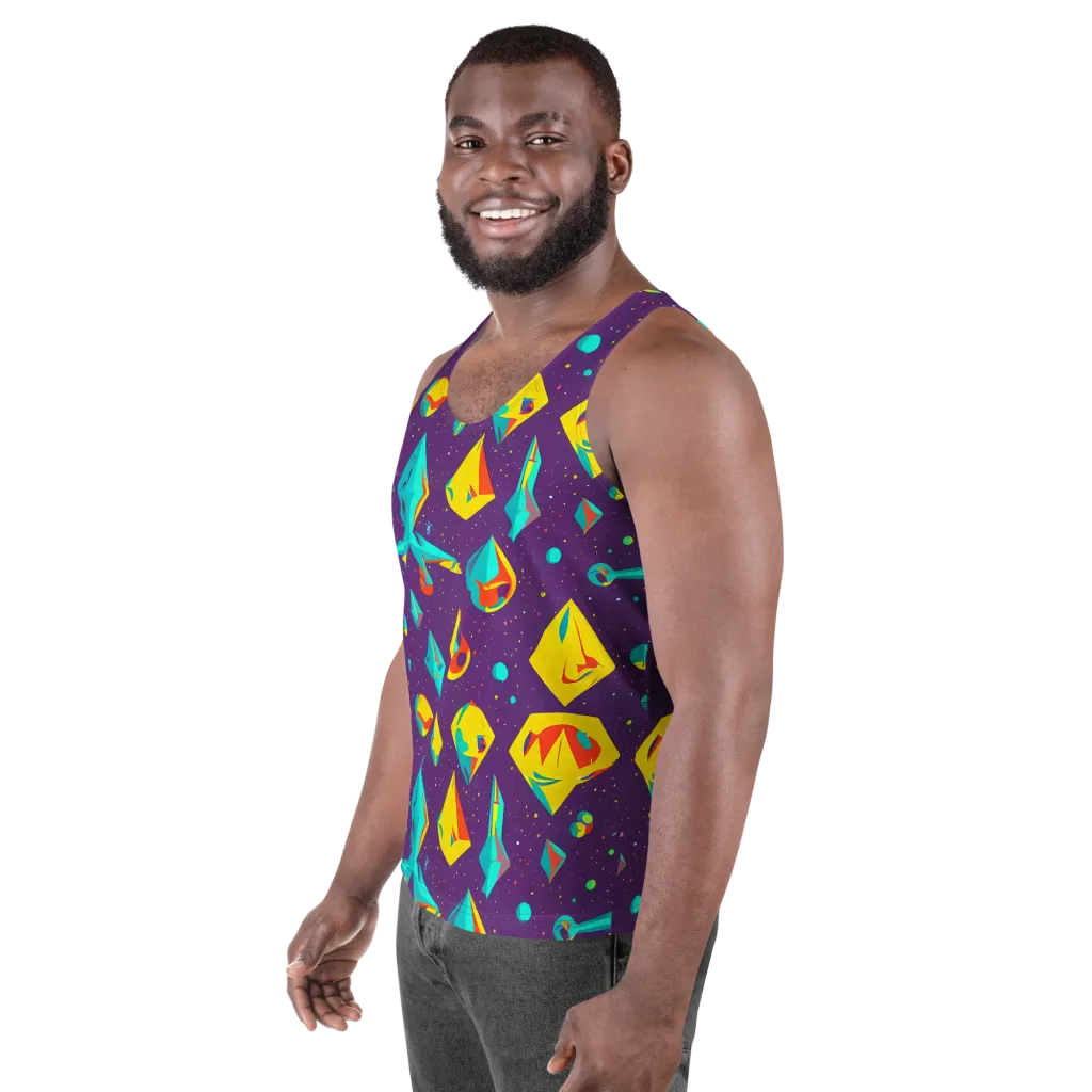 Cascading Prism on Men's Tank Top — Left Front