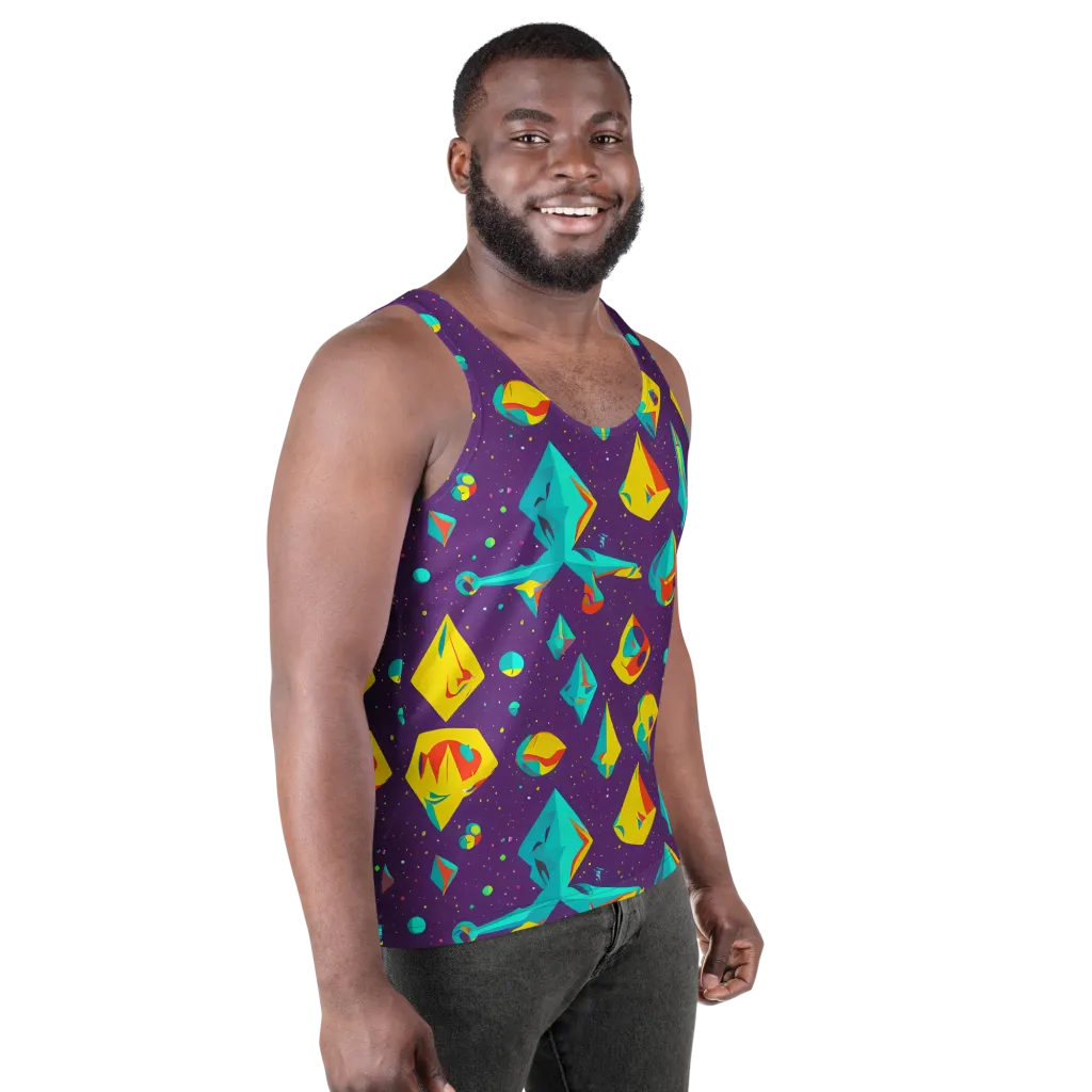 Cascading Prism on Men's Tank Top — Right Front
