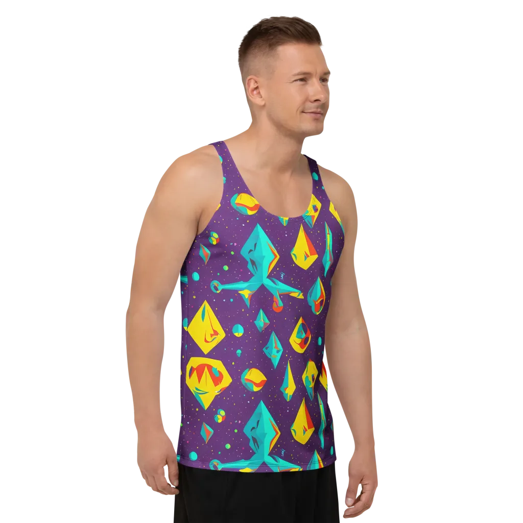 Cascading Prism on Men's Tank Top — Right Front