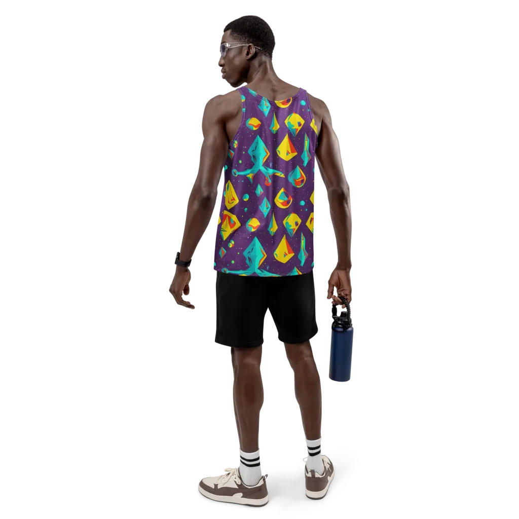 Cascading Prism on Men's Tank Top — Back