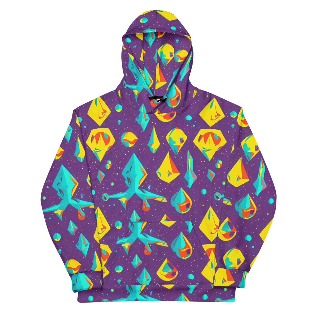 Cascading Prism on Cotton Hoodie — Front