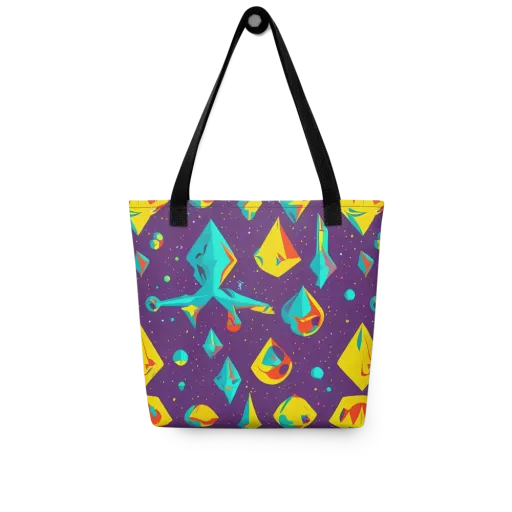 Cascading Prism on a Tote Bag