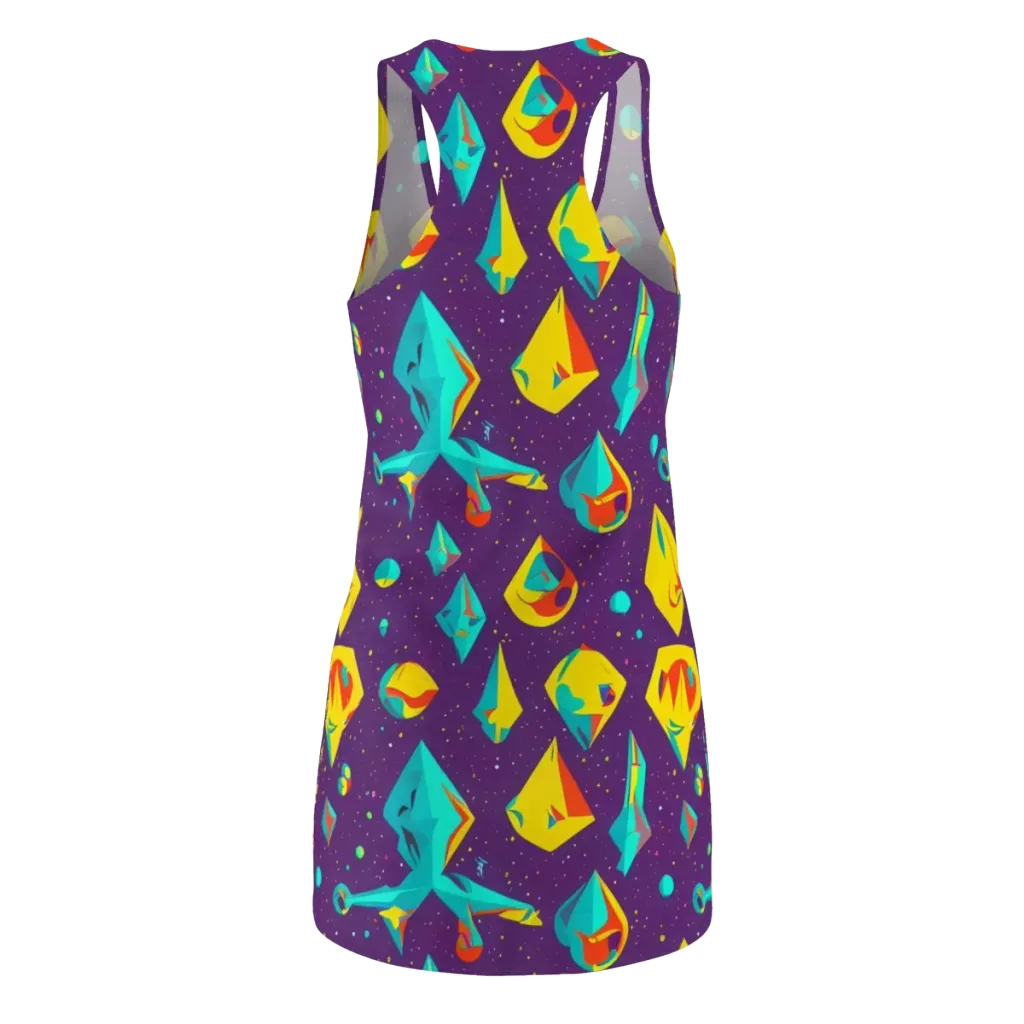 Cascading Prism on Racerback Dress — Back