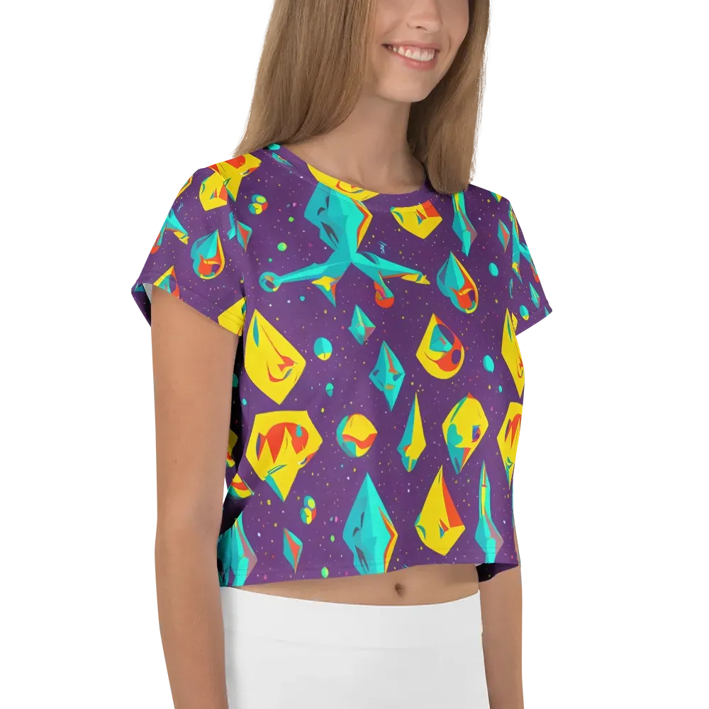Cascading Prism on Crop Tee — Right