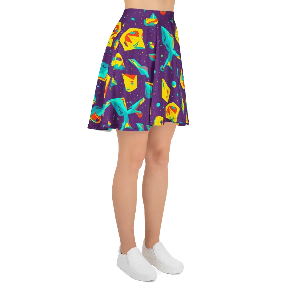 Cascading Prism on Skater Skirt — Right