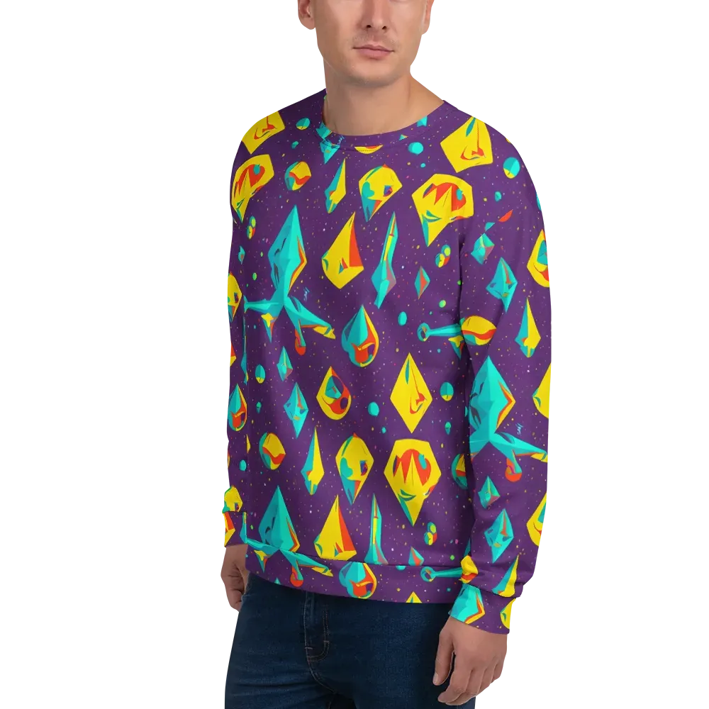 Cascading Prism on Sweatshirt — Left Front