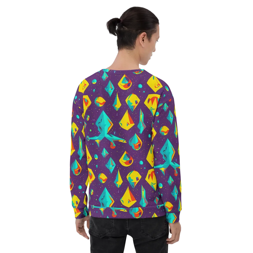 Cascading Prism on Sweatshirt — Back