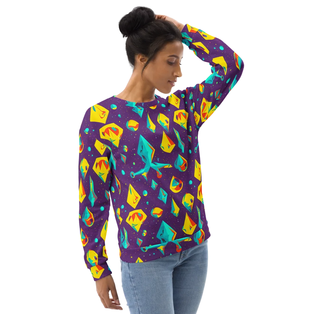 Cascading Prism on Sweatshirt — Right Front