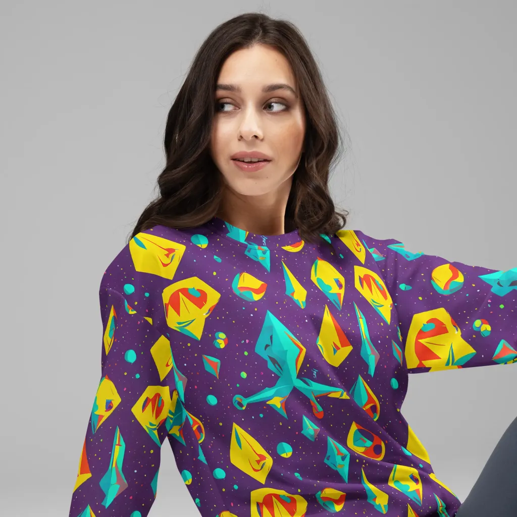 Cascading Prism on Sweatshirt — Right Front