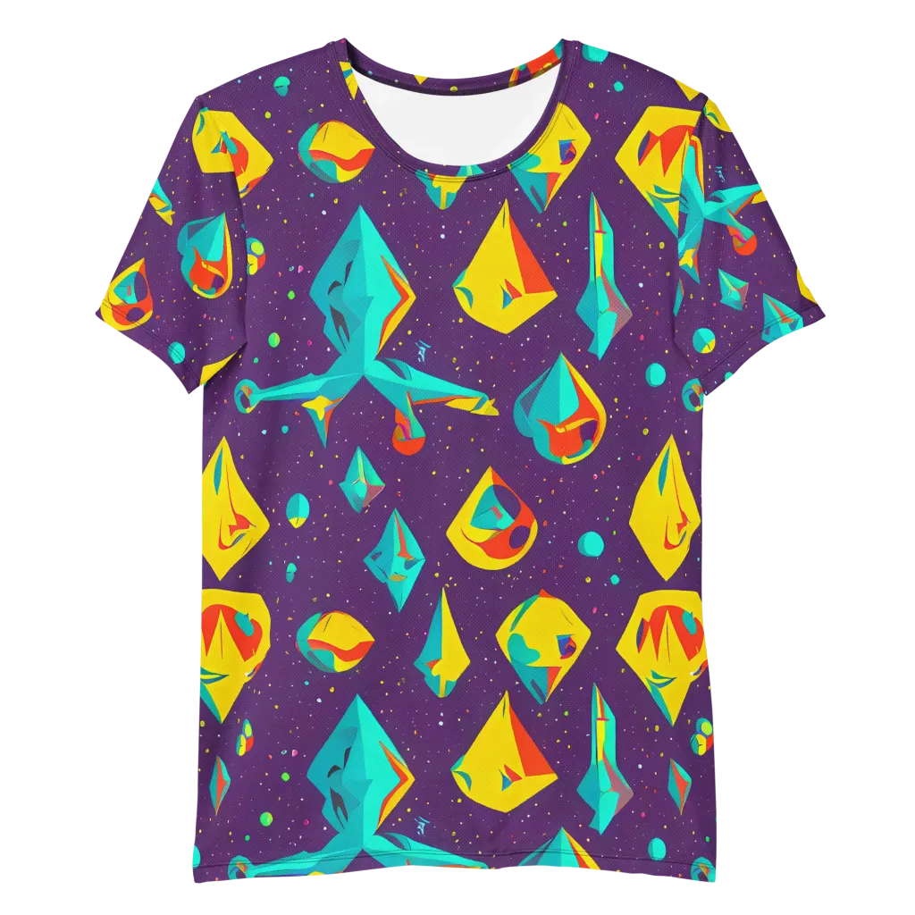 Cascading Prism on Men's Athletic T-Shirt — Front
