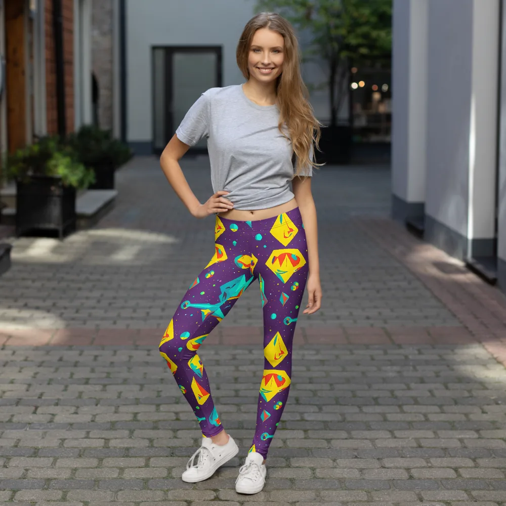 Cascading Prism on Leggings — Front