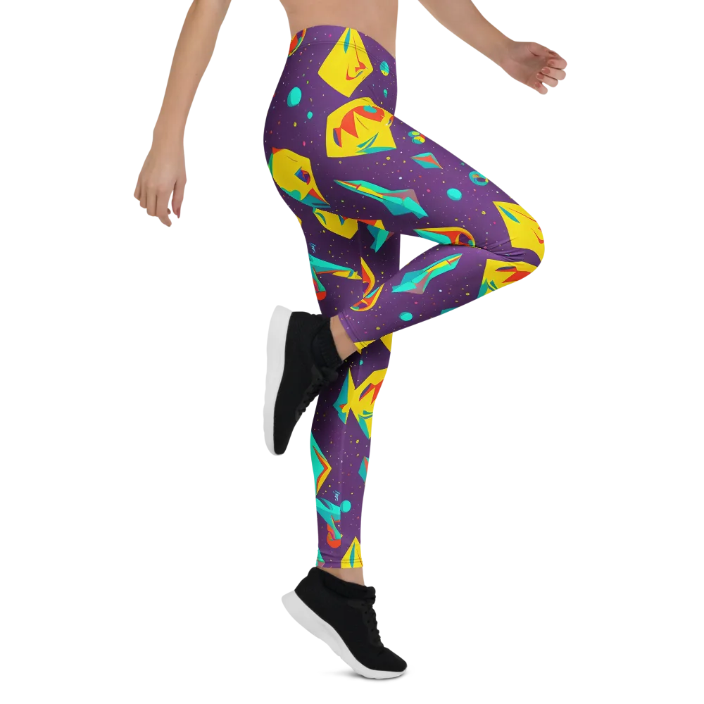 Cascading Prism on Leggings — Right