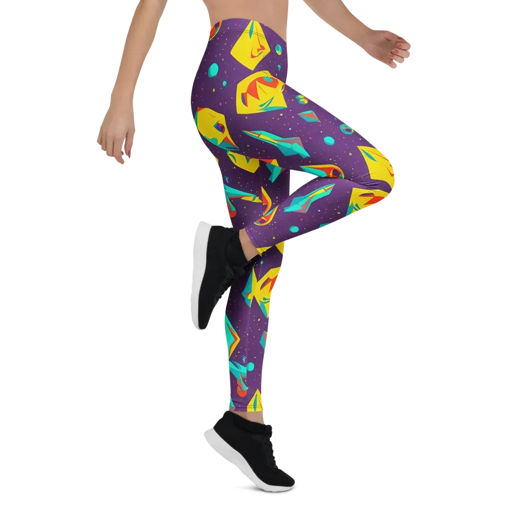 Cascading Prism on Leggings — Right