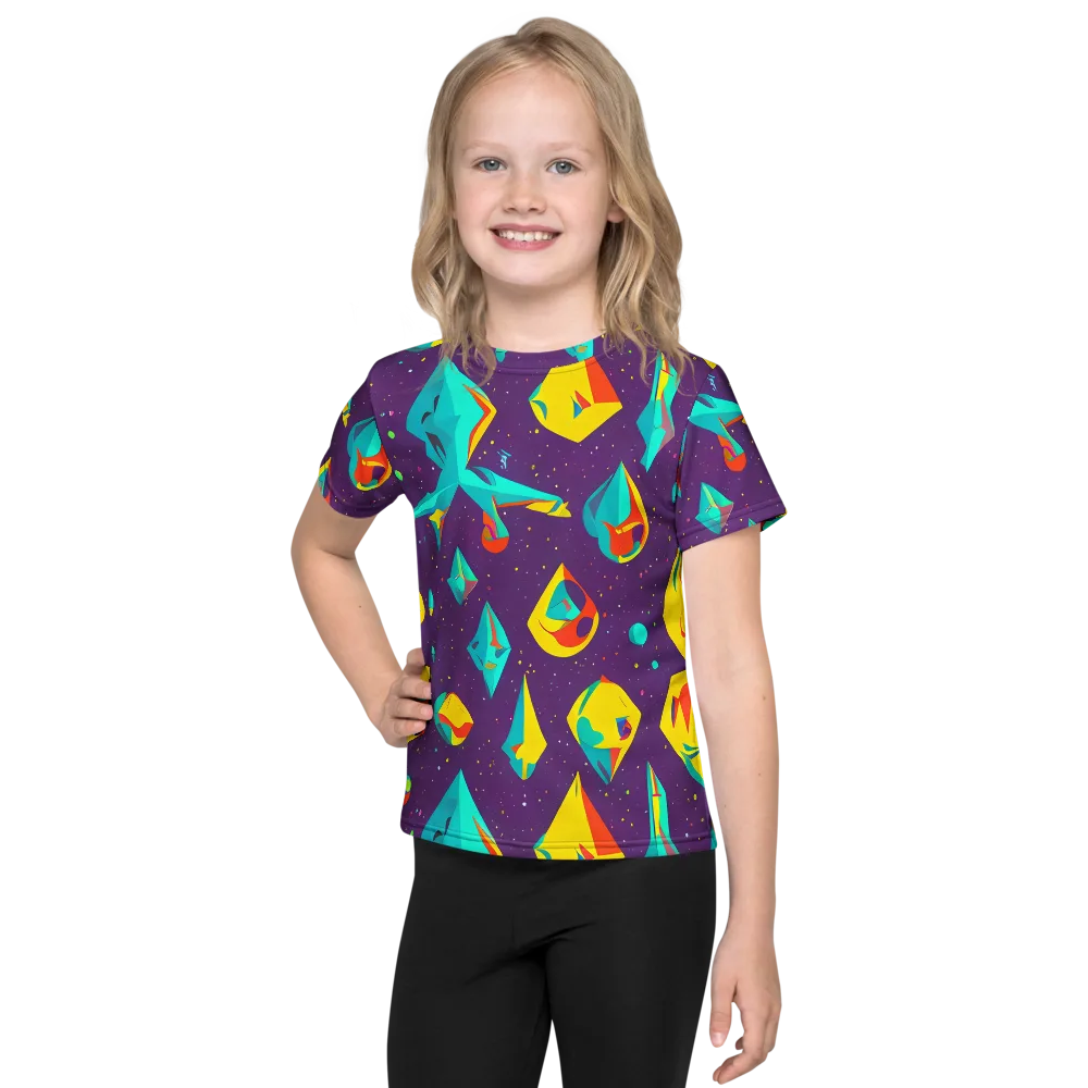 Cascading Prism on Kids Crew Neck T-Shirt — Front