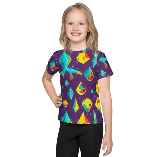Cascading Prism on a Kids Crew Neck T-Shirt