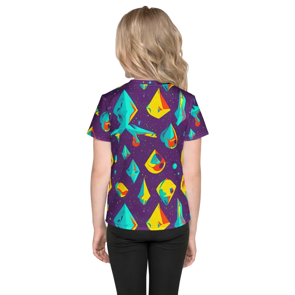 Cascading Prism on Kids Crew Neck T-Shirt — Back