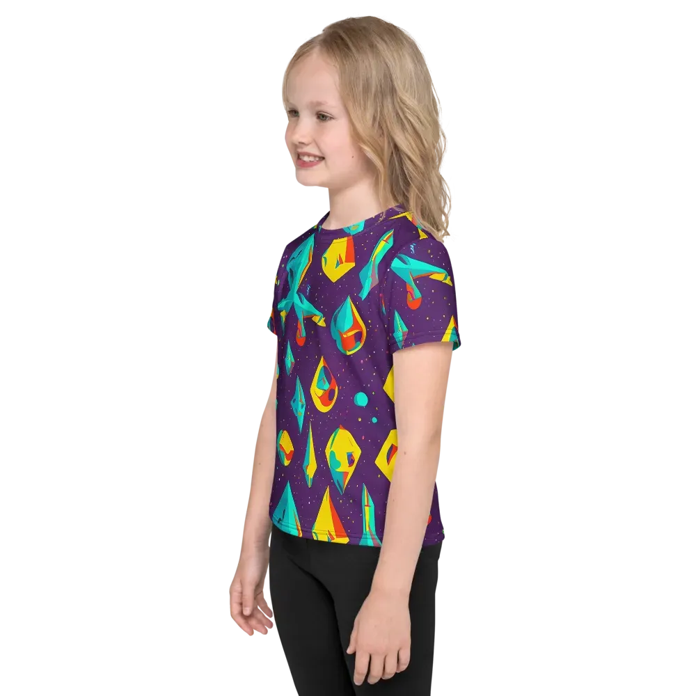 Cascading Prism on Kids Crew Neck T-Shirt — Left