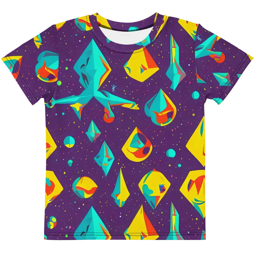 Cascading Prism on Kids Crew Neck T-Shirt — Front