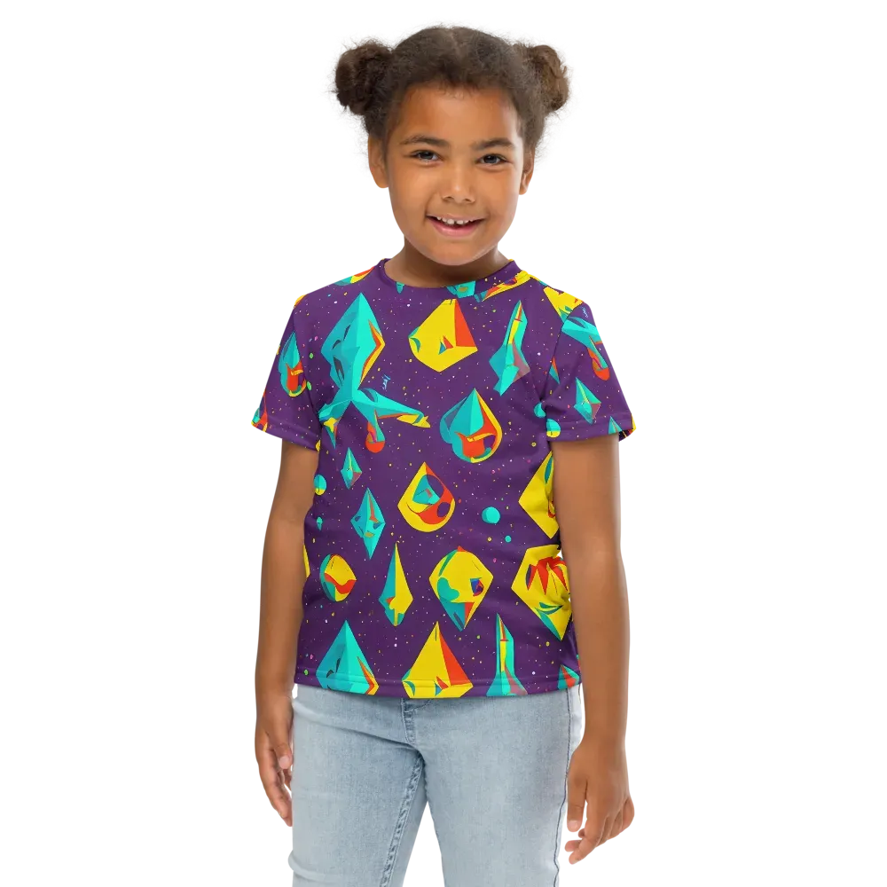 Cascading Prism on Kids Crew Neck T-Shirt — Front