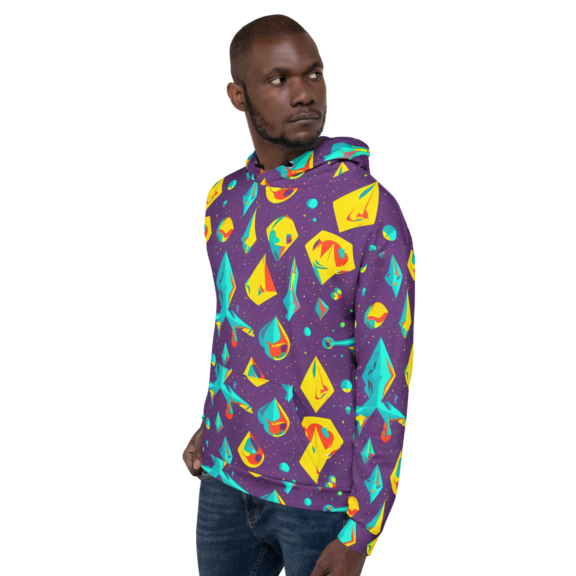 Cascading Prism on Hoodie — Left