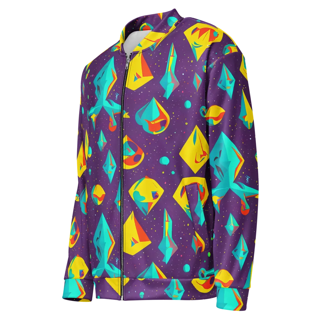 Cascading Prism on Bomber Jacket — Left Front
