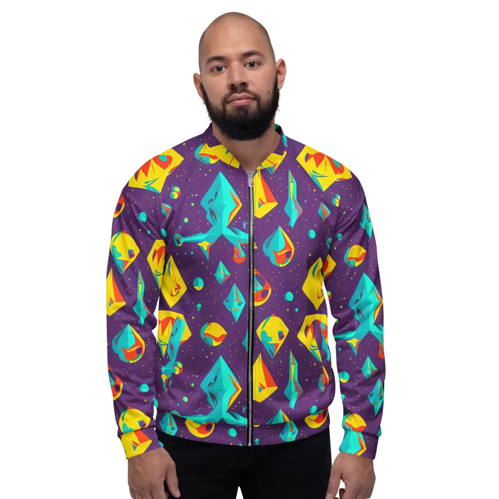 Cascading Prism on Bomber Jacket — Front