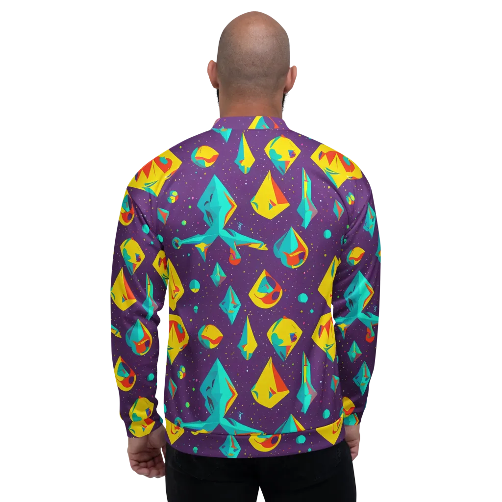 Cascading Prism on Bomber Jacket — Back
