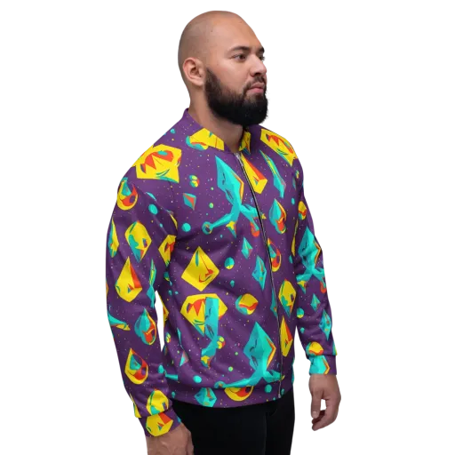 Cascading Prism on a Bomber Jacket