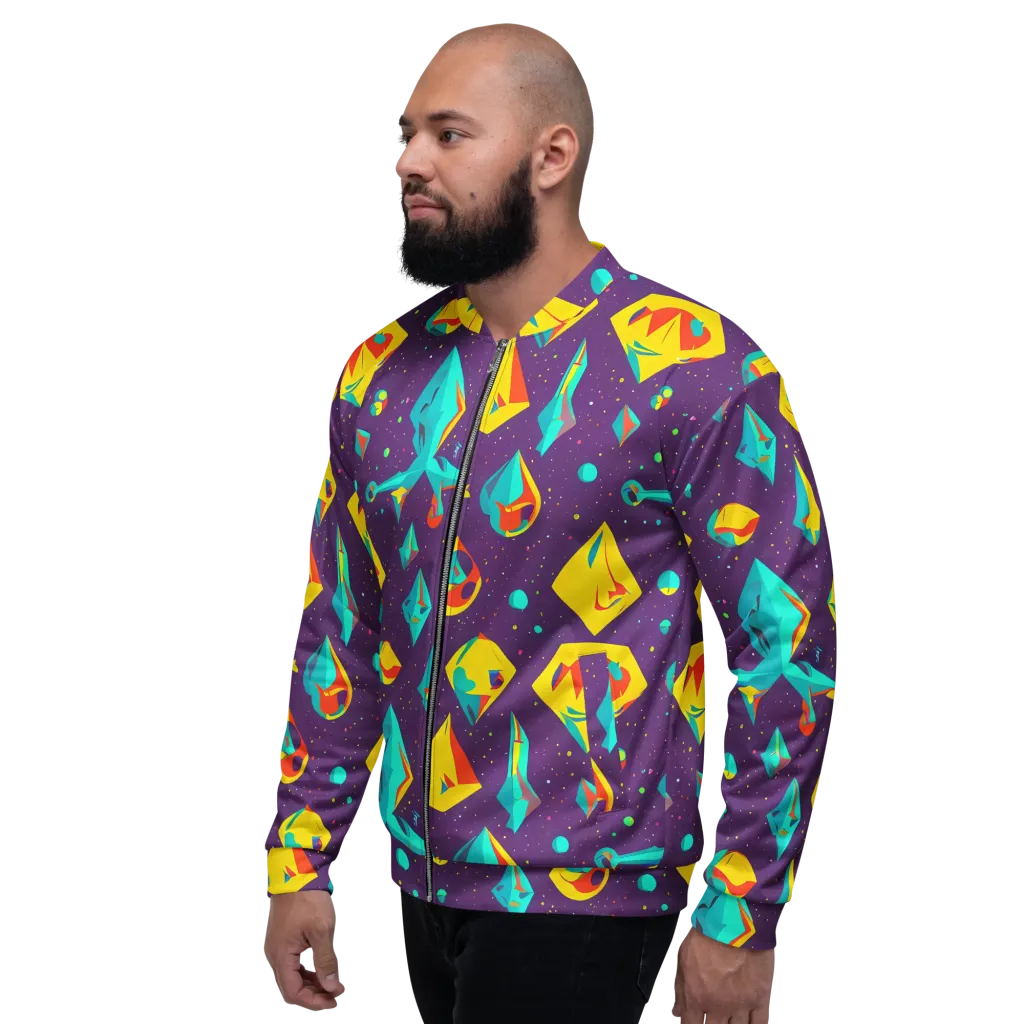 Cascading Prism on Bomber Jacket — Left