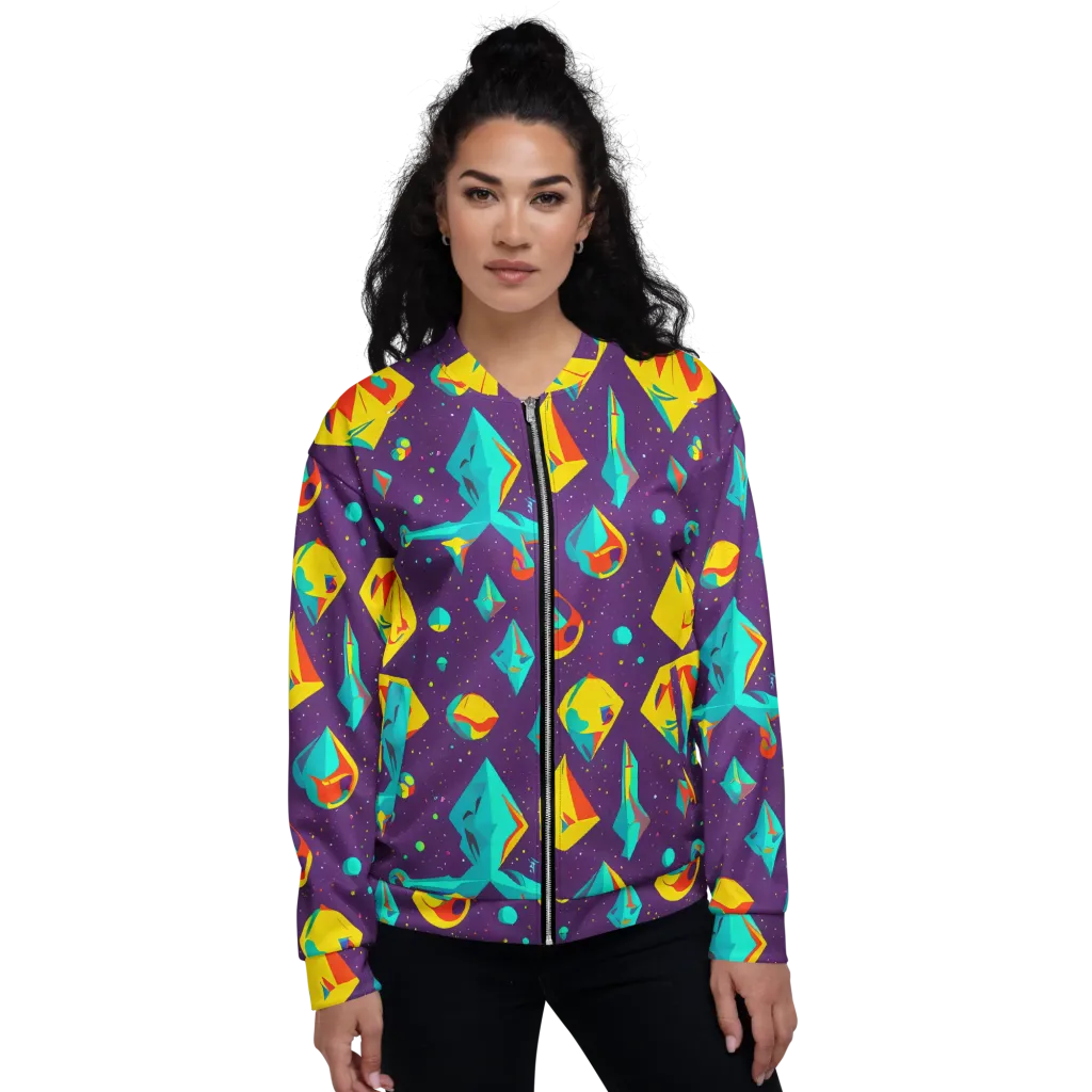 Cascading Prism on Bomber Jacket — Front