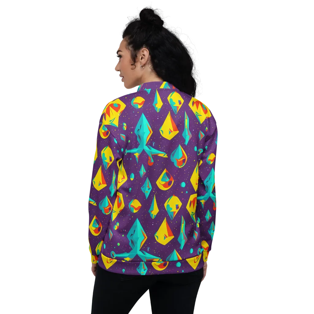 Cascading Prism on Bomber Jacket — Back