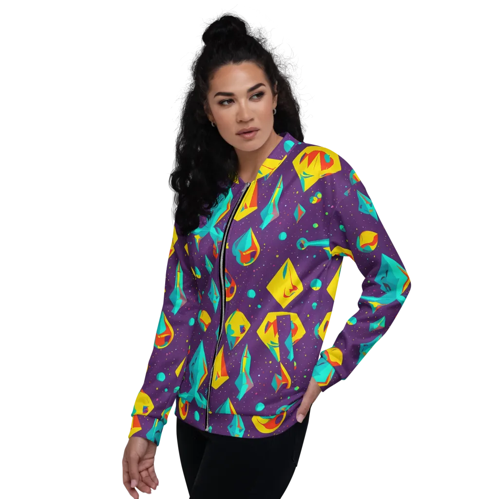 Cascading Prism on Bomber Jacket — Left