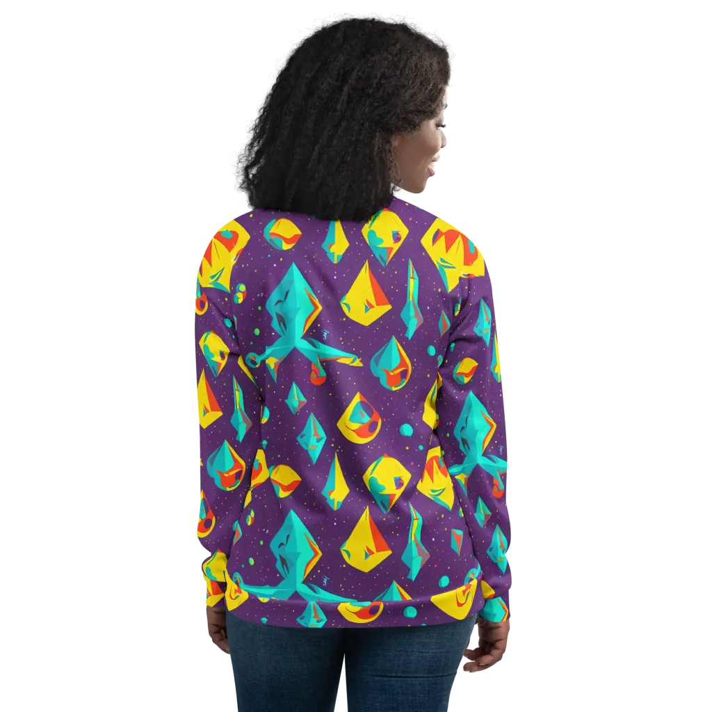 Cascading Prism on Bomber Jacket — Back