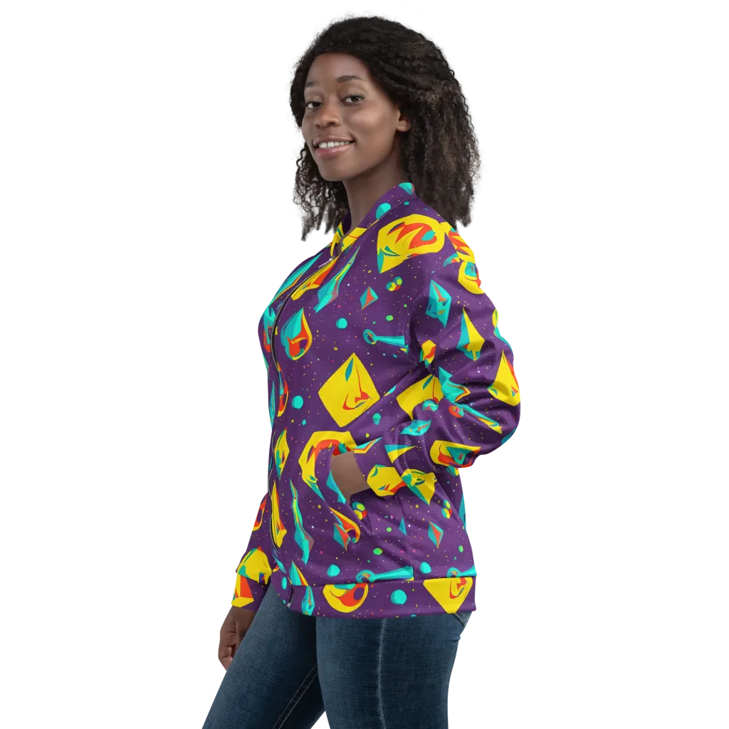 Cascading Prism on Bomber Jacket — Left