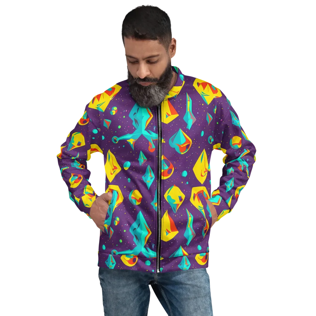 Cascading Prism on Bomber Jacket — Front