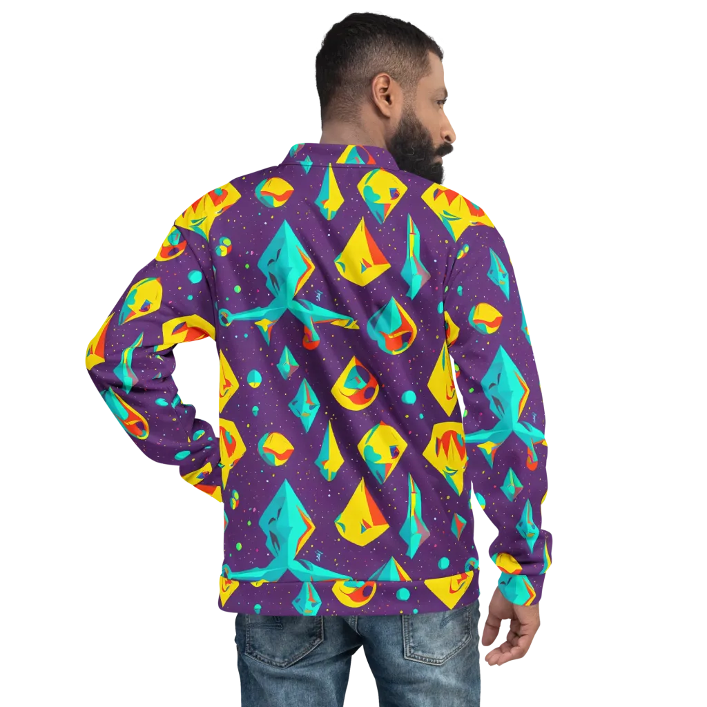 Cascading Prism on Bomber Jacket — Back