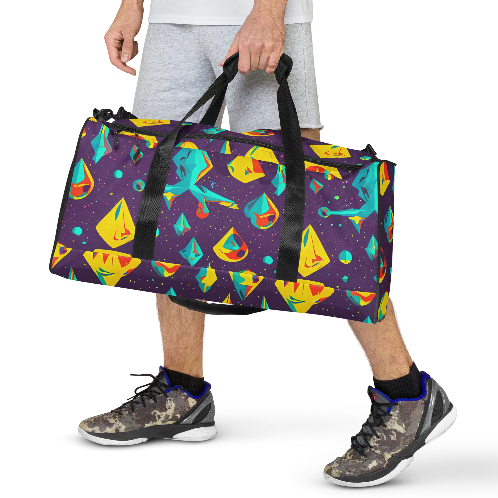Cascading Prism on Duffle Bag — Front